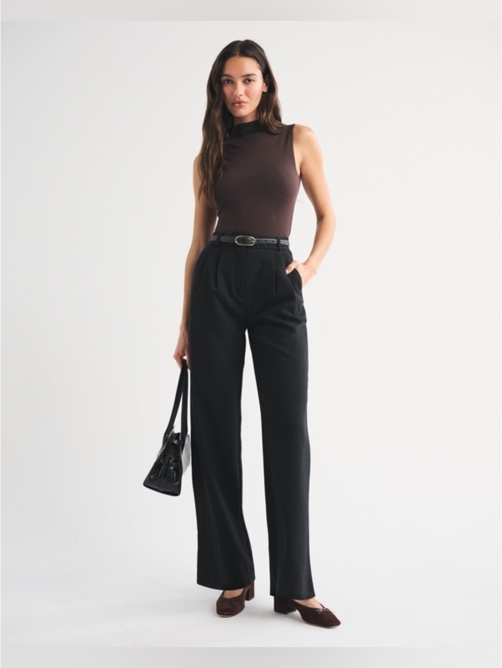 Abercrombie & Fitch Sloane Tailored Wide Leg Pant